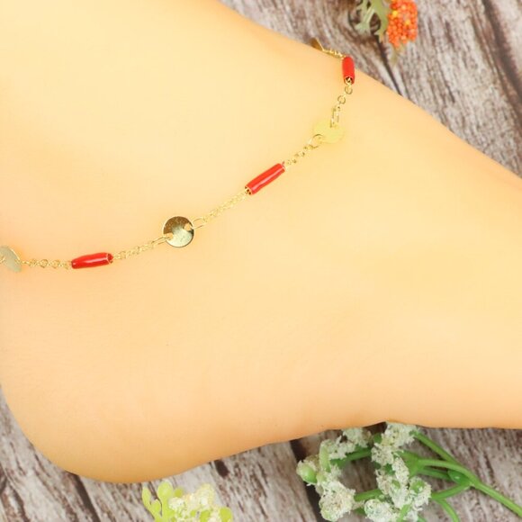 Dainty Anklet for Women – Elegant Everyday Jewelry & Perfect Gift | MLCRC1886 - Picture 2 of 10